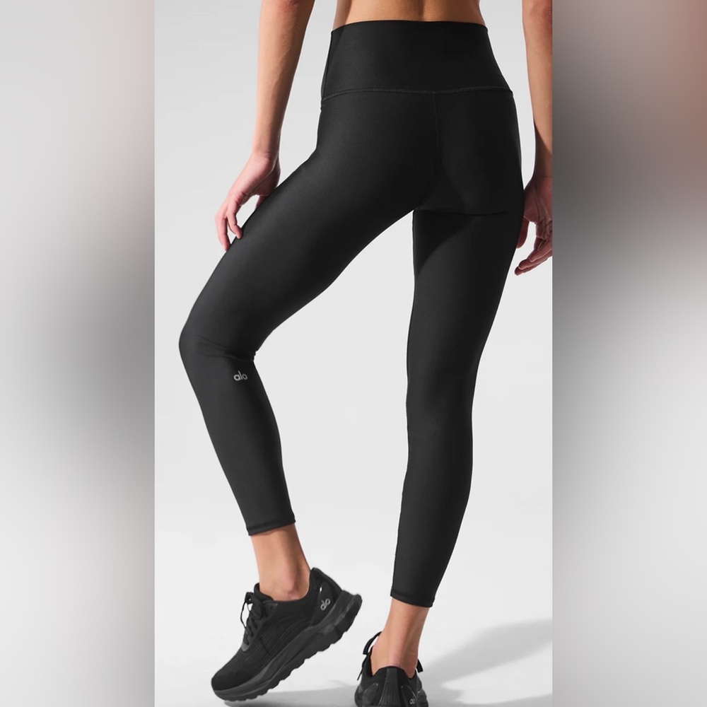 ALO Yoga Black High-Rise Leggings with Slim Ankle